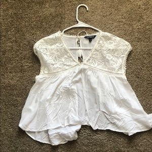 Express flowy top/blouse with open back